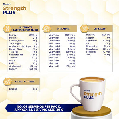 Horlicks Strength Plus Vanilla Flavour